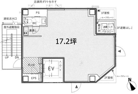 不二ビルディング新橋7F 間取り図