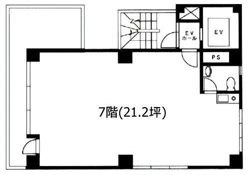 大阪屋ビル7F 間取り図