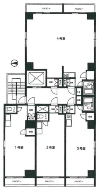 ビルド吉田301 間取り図