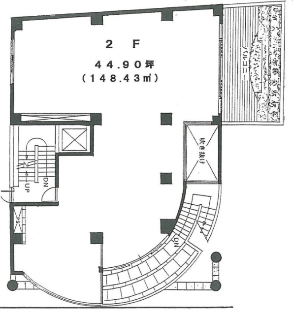 ムサシビル2F 間取り図