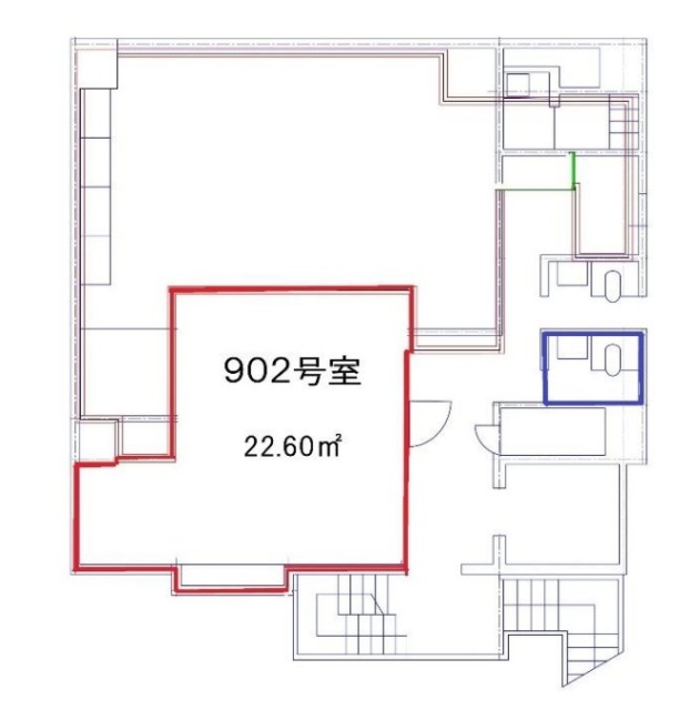 いちごフィエスタ渋谷902 間取り図