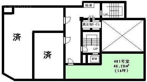 アライアンス関内ビル401 間取り図