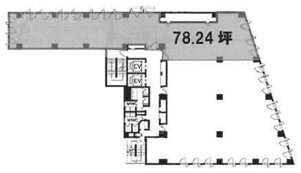 いちご東五反田(G-PLACE五反田)ビル2F 間取り図