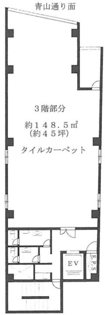 青山真洋ビル3F 間取り図