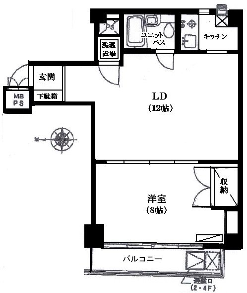エクシール平河町504 間取り図
