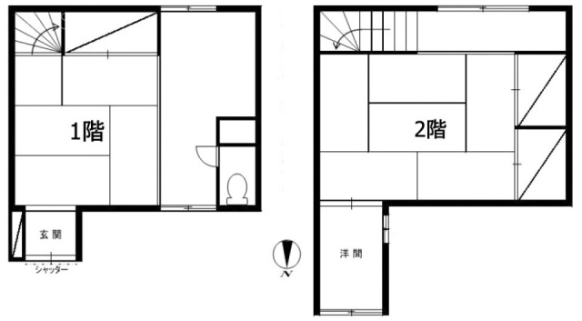 台東三丁目倉庫Ⅱビル1-2F 間取り図