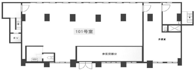 富士マンションビル101 間取り図