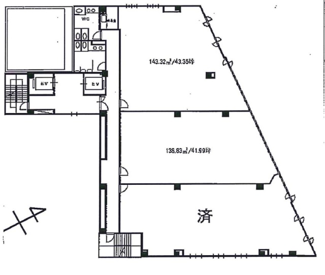 大佳板橋ビル6F 間取り図