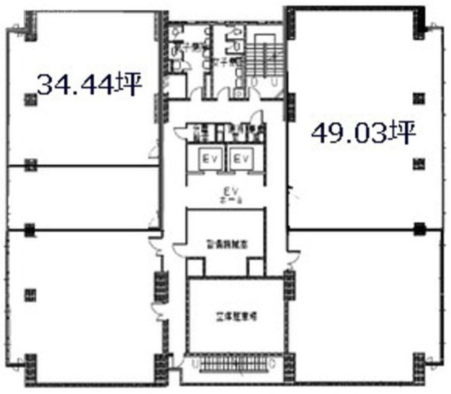 横浜大同生命ビル6F 間取り図