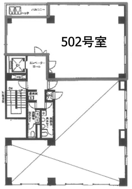 THE GATE 御徒町502 間取り図