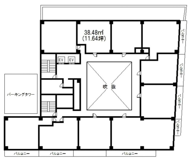 TK関内プラザ702 間取り図