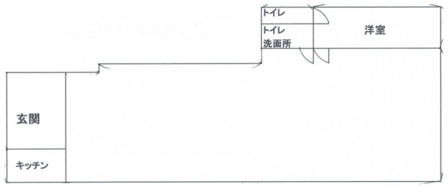 ヤマダビル1F 間取り図
