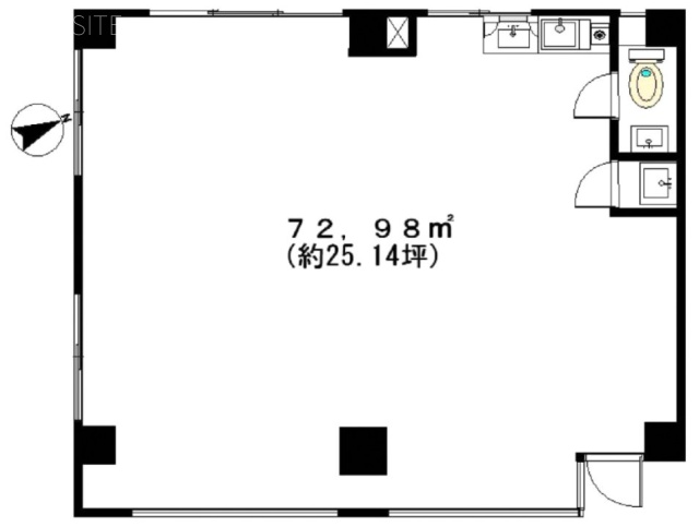 森山ビル1F 間取り図