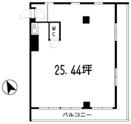 原宿シュロス城西ビル504 間取り図