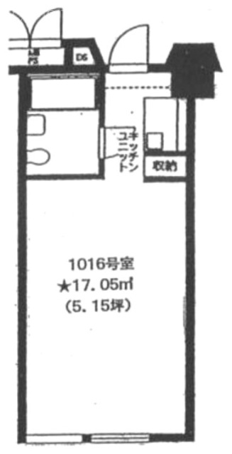 東京ロイヤルプラザ1016 間取り図