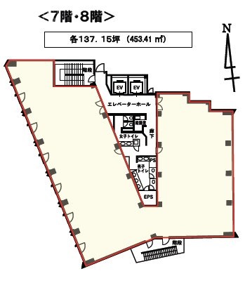 平田ビル8F 間取り図