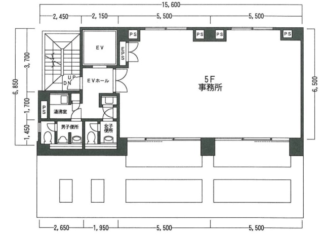 ルネ小舟町ビル5F 間取り図