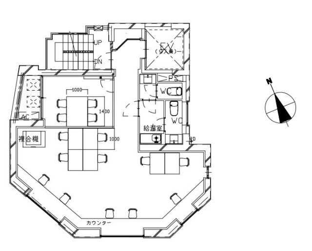 TWG新橋Ⅱ6F 間取り図