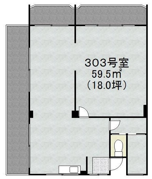 コーポナポリビル303 間取り図