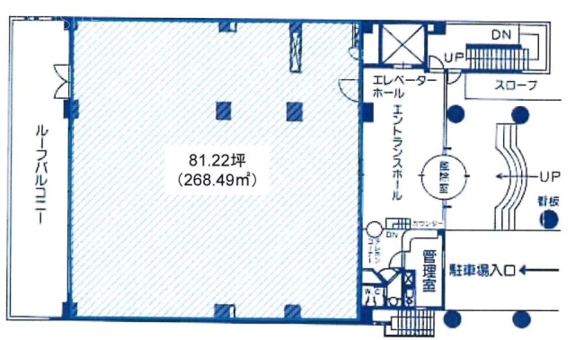 イハラ高輪ビル1F 間取り図