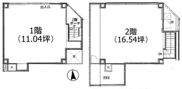 リベルタ銀座イースト1F～2F 間取り図