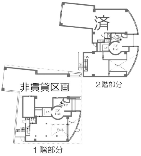 クールドロッジ1F～2F 間取り図