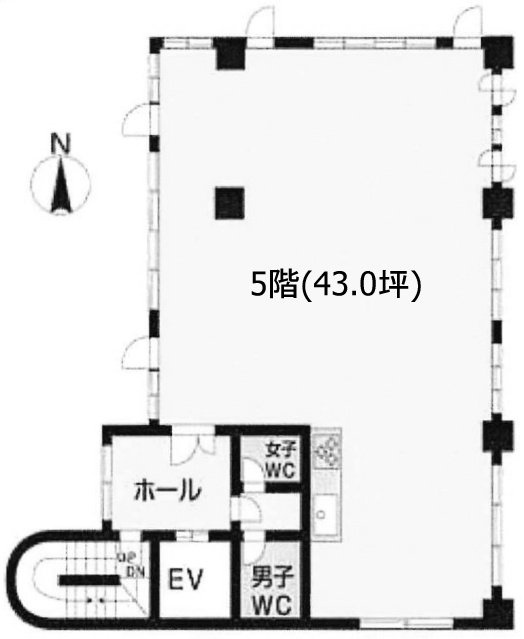 富士ビル5F 間取り図