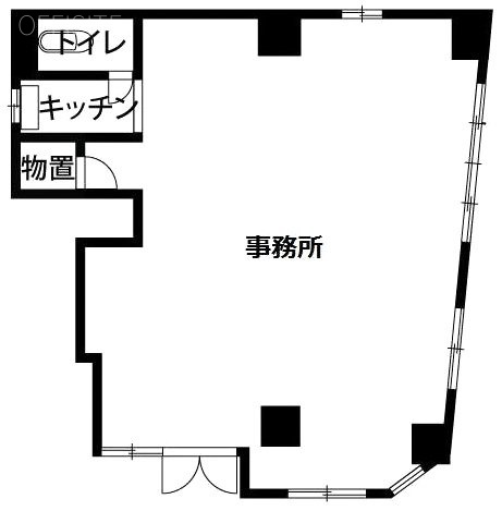 ソリッドリファイン鶯谷ビル1F 間取り図