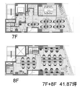 ACN秋葉原ビル7F～8F 間取り図