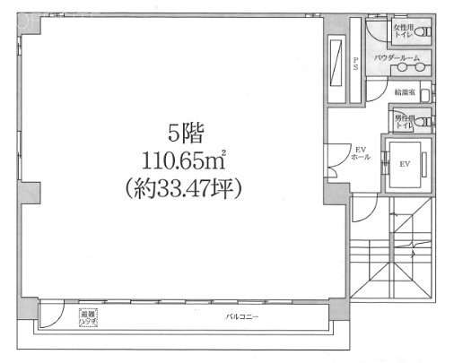里村ビル5F 間取り図