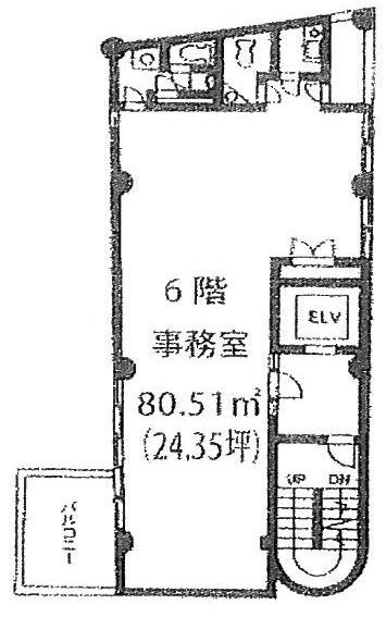 B’s笹塚ビル6F 間取り図