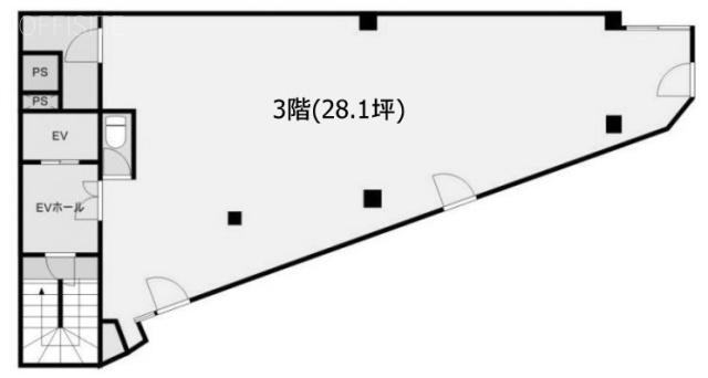 日新第一ビル3F 間取り図