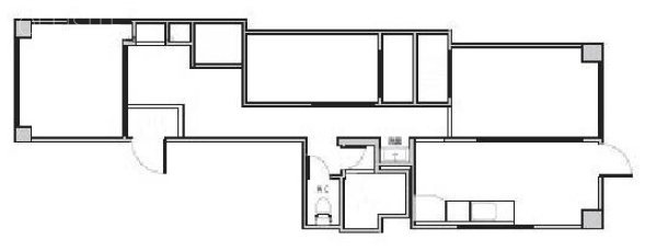 芝大井ビル6F 間取り図