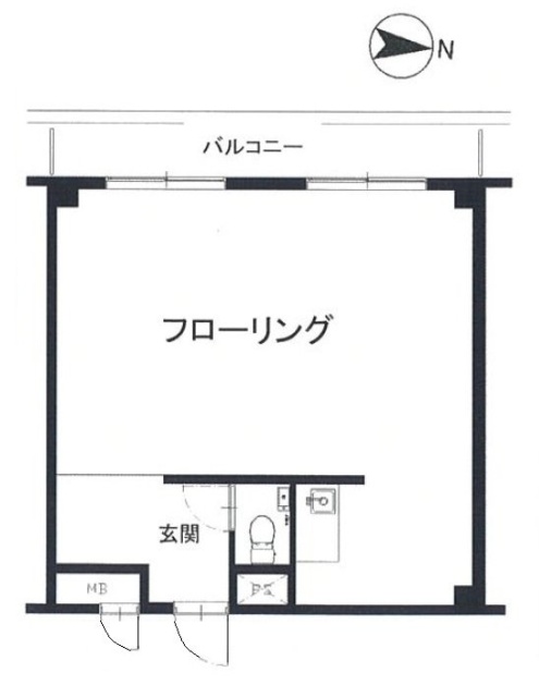 第5スカイビル407 間取り図