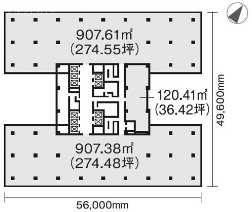銀座6丁目-SQUARE901 間取り図