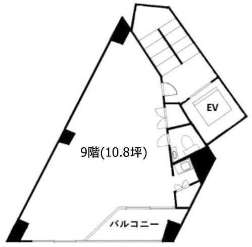 千徳ビル9F 間取り図