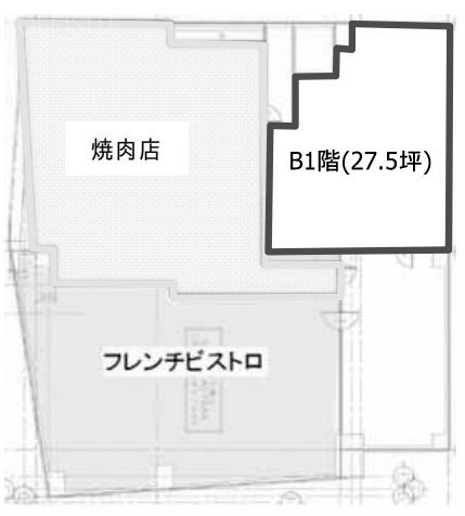 Gビル南青山02B1F 間取り図