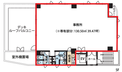 BICS(ビックス)ビル5F 間取り図