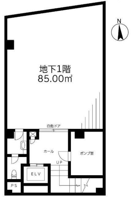 上野第9秦ビルB1F 間取り図