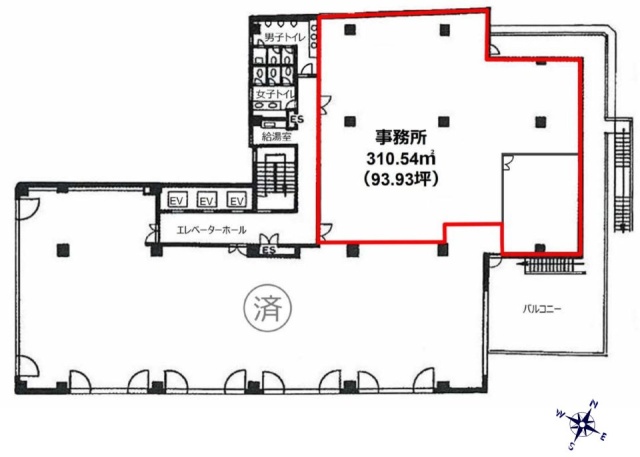 五反田NTビル4F 間取り図