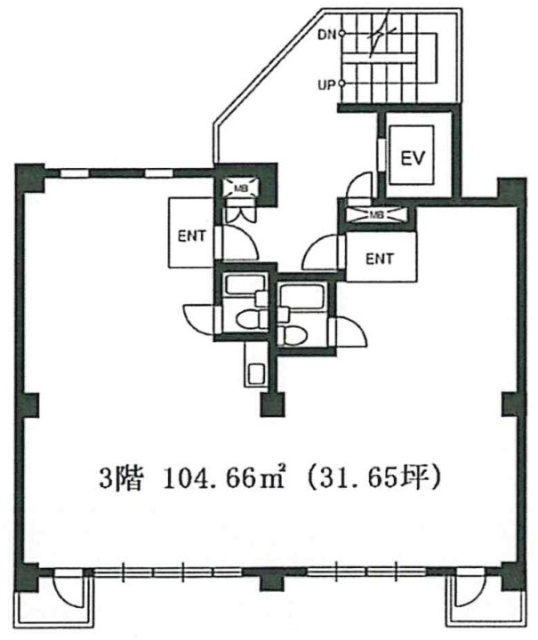 コア原宿ビル3F 間取り図