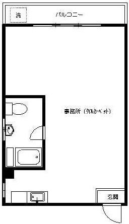 シャトーヒロ本館ビル405 間取り図