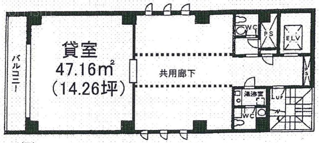 ルート麻布ビル5F 間取り図