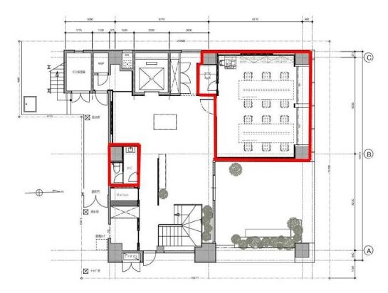 キスワイヤ八丁堀ビル1F 間取り図