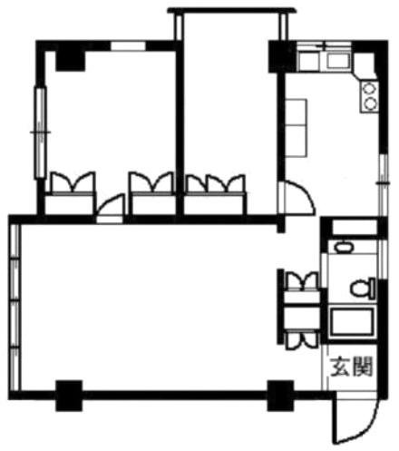 赤坂カムフィーホームズB 間取り図