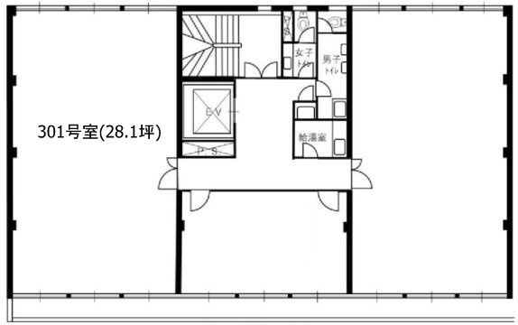 宗保第2ビル301 間取り図