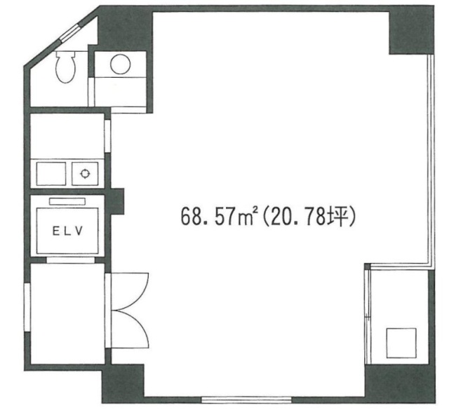 笹塚明和ビル4F 間取り図