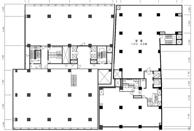 新虎ノ門実業会館(本館)2F 間取り図