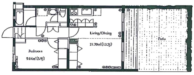 コーポ・マヤ信濃町ビル102 間取り図