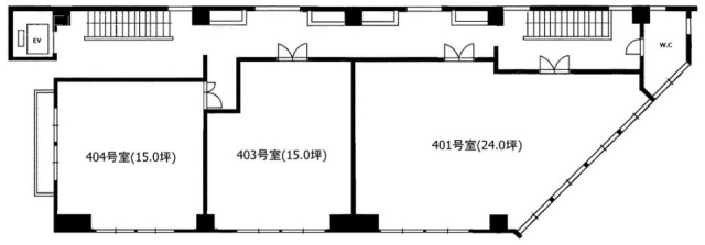 早野ビル403 間取り図